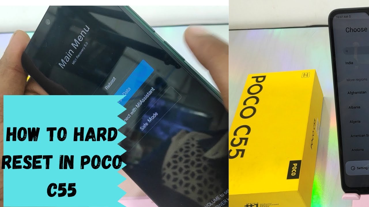 How to Hard Reset POCO C55| How to Easily Master Format How to Hard Reset POCO C55| How to Easily Master Format