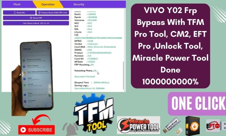 VIVO Y02 Frp Bypass With TFM Pro Tool, CM2, EFT Pro VIVO Y02 Frp Bypass With TFM Pro Tool, CM2, EFT Pro