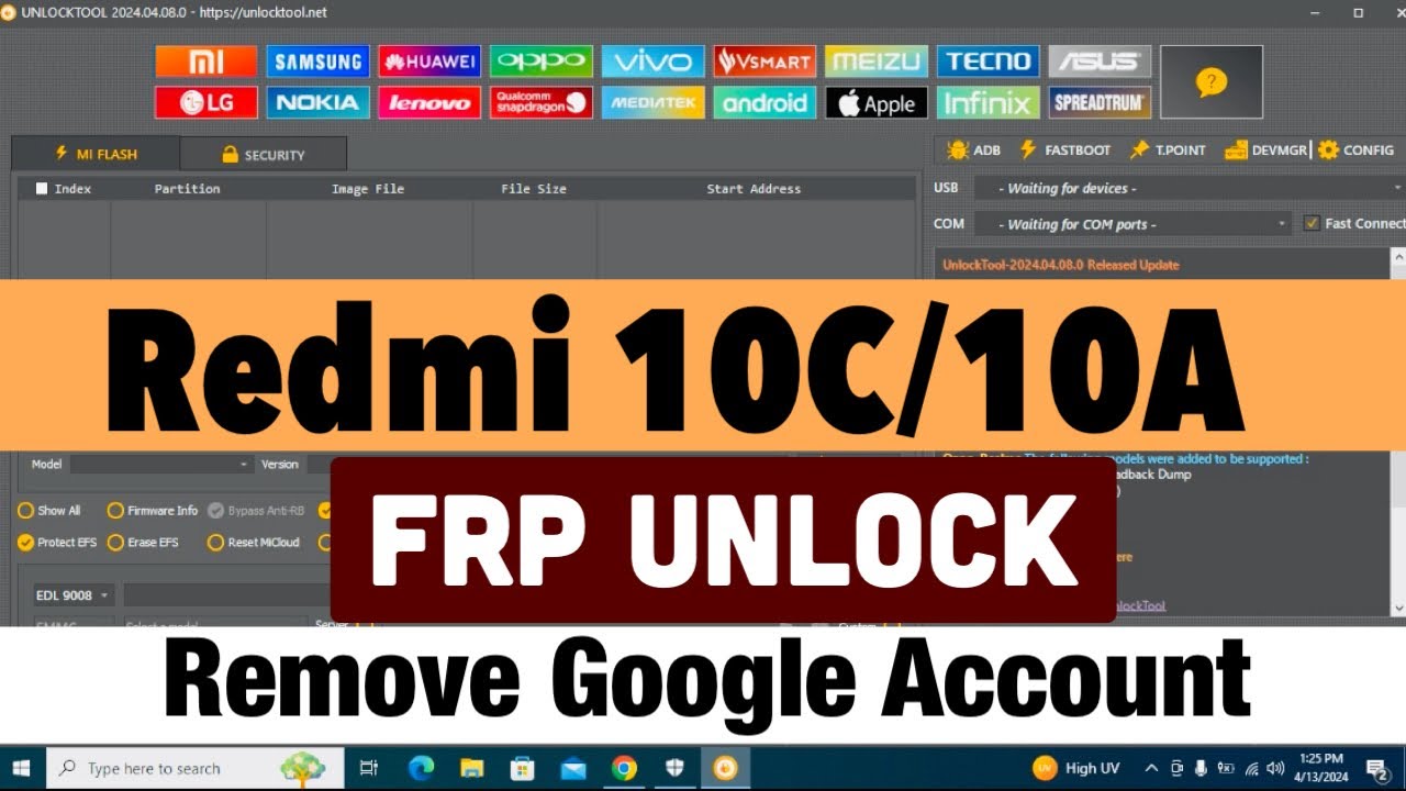 Redmi 10A/10C FRP Unlock By Unlock Tool Just One Click. Redmi 10A/10C FRP Unlock By Unlock Tool Just One Click.