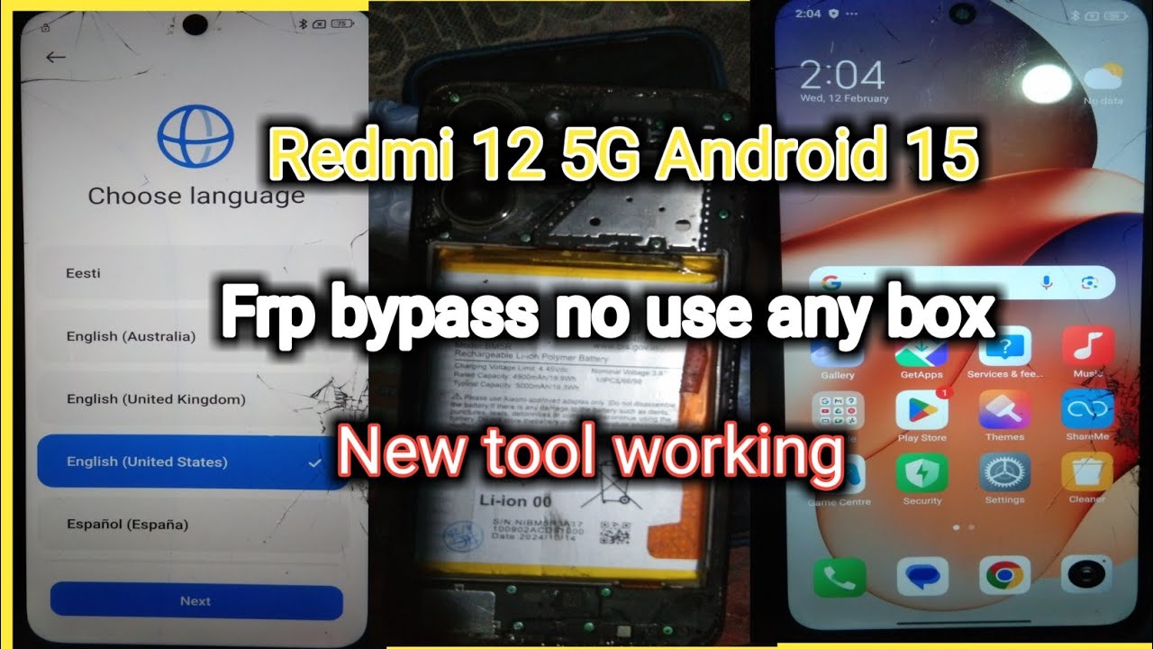 Unlocking Secrets: Mastering FRP Removal on Android 15 | Redmi 12 5G Revealed! Unlocking Secrets: Mastering FRP Removal on Android 15 | Redmi 12 5G Revealed!