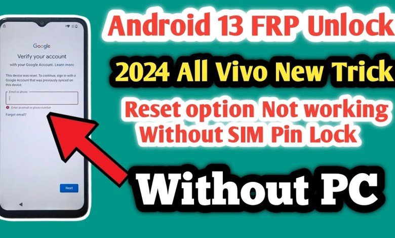 2024 Frp bypass All ViVO Devices Android 13 FRP UNLOCK 2024 Frp bypass All ViVO Devices Android 13 FRP UNLOCK