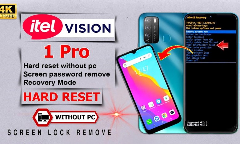 Itel Vision 1 Pro Hard Reset and Pattern Lock Remove Itel Vision 1 Pro Hard Reset and Pattern Lock Remove