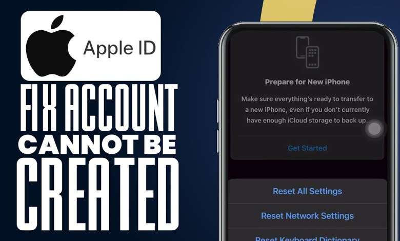 How To Fix Apple ID Your Account Cannot Be Created At How To Fix Apple ID Your Account Cannot Be Created At
