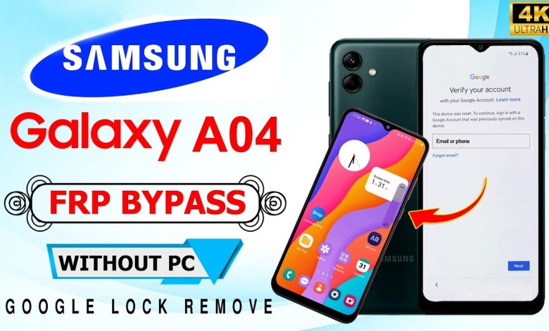 SAMSUNG GALAXY A04 FRP BYPASS 2024 ANDROID 12/13 SAMSUNG GALAXY A04 FRP BYPASS 2024 ANDROID 12/13
