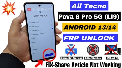 Unlock Tecno Pova 6 Pro FRP and Discover Tecno Pova Li9 FRP Methods Unlock Tecno Pova 6 Pro FRP and Discover Tecno Pova Li9 FRP Methods