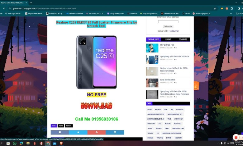 Realme C25S RMX3195 Full Scatter Firmware File by Realme C25S RMX3195 Full Scatter Firmware File by