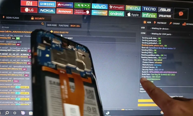Bypass frp akun google samsung A032f via unlock tool Bypass frp akun google samsung A032f via unlock tool