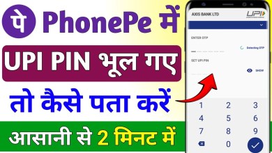 If I forgot my Phone Pe UPI PIN then how to find it! Phone If I forgot my Phone Pe UPI PIN then how to find it! Phone