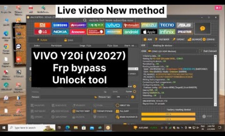 VIVO Y20i (V2027) FRP BYPASS UNLOCK TOOL 1 CLICK VIVO Y20i (V2027) FRP BYPASS UNLOCK TOOL 1 CLICK