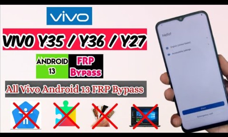 Vivo Y36 / Y35 / Y27 FRP / Google Bypass Android 13 Vivo Y36 / Y35 / Y27 FRP / Google Bypass Android 13
