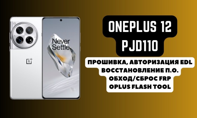 ONEPLUS 12 (PJD110). Firmware, authorization EDL. ONEPLUS 12 (PJD110). Firmware, authorization EDL.