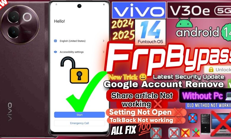 Curious about bypassing Vivo FRP on Android 14 with Vivo V30e V30/Pro5G? Curious about bypassing Vivo FRP on Android 14 with Vivo V30e V30/Pro5G?
