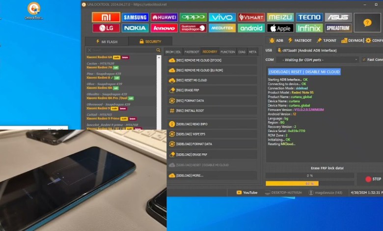 Redmi Note 9S Curtana (M2003J6A1G), Delete Mi Account, Redmi Note 9S Curtana (M2003J6A1G), Delete Mi Account,