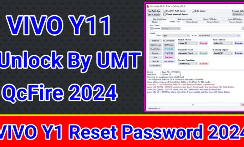 VIVO Y11 CPH1906 Unlock Frp+Reset password by UMT VIVO Y11 CPH1906 Unlock Frp+Reset password by UMT