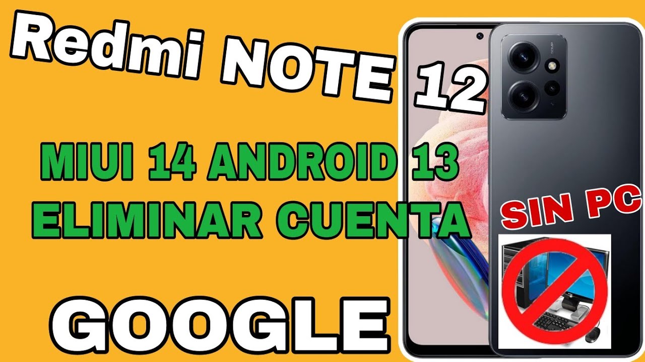 Redmi Note 12 MIUI 14 Android 13 Delete Google Account Redmi Note 12 MIUI 14 Android 13 Delete Google Account
