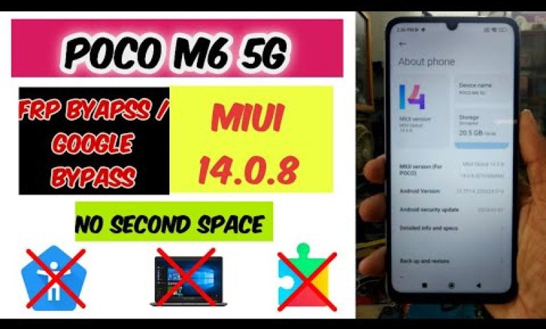 Poco M6 5G MIUI 14.0.8 FRP / Google Lock Bypass without Poco M6 5G MIUI 14.0.8 FRP / Google Lock Bypass without