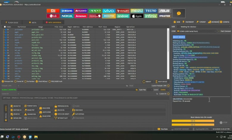 Infinix X688B FRP Remove By Unlocktool Infinix X688B FRP Remove By Unlocktool