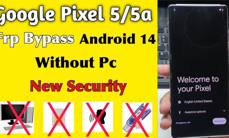 Google Pixel 5/5A FRP/Google Lock Bypass Android 12 Google Pixel 5/5A FRP/Google Lock Bypass Android 12