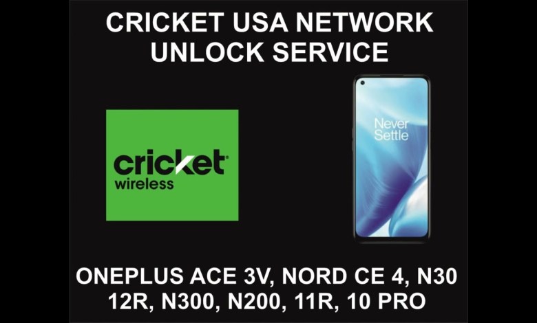 OnePlus Cricket Unlock Service, All Models OnePlus Cricket Unlock Service, All Models