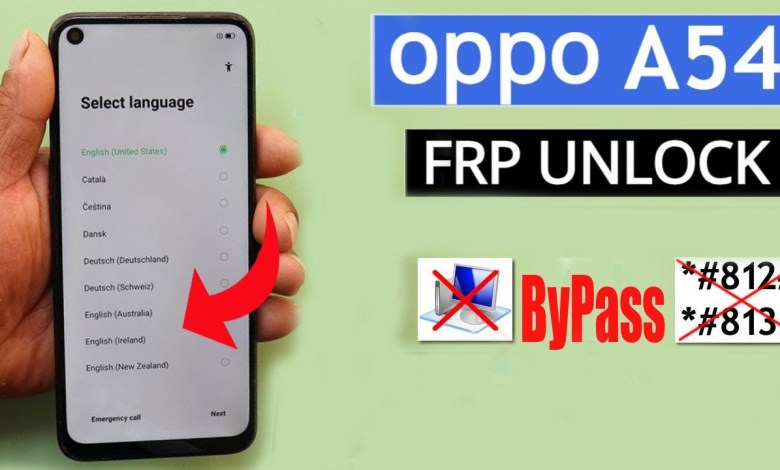 Oppo A54 (Cph2239) Frp Bypass/Unlock Reset Method Not Oppo A54 (Cph2239) Frp Bypass/Unlock Reset Method Not