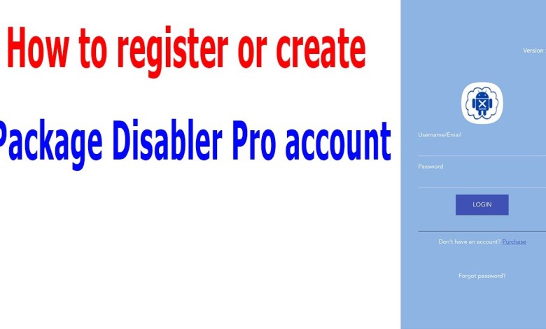 How to register or create a Package Disabler Pro a How to register or create a Package Disabler Pro a