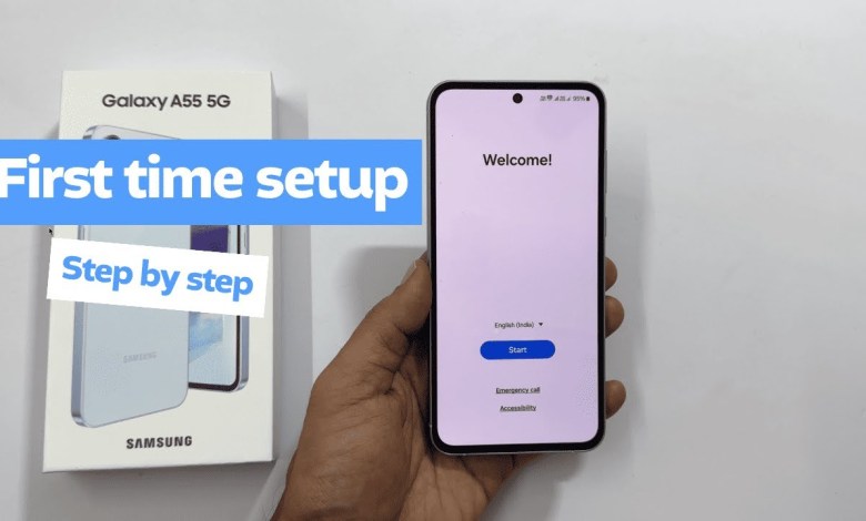Samsung Galaxy A55 5G: First time setup for Samsung Galaxy A55 5G: First time setup for