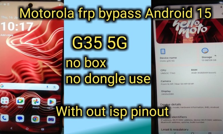 Unlocking Secrets: Bypass FRP on Motorola G35 5G Without ISP! Discover How! Unlocking Secrets: Bypass FRP on Motorola G35 5G Without ISP! Discover How!