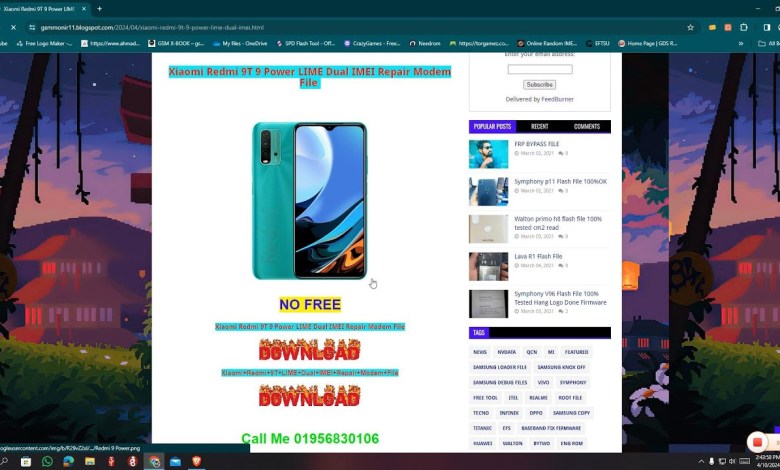 Xiaomi Redmi 9T 9 Power LIME Dual IMEI Repair Modem Xiaomi Redmi 9T 9 Power LIME Dual IMEI Repair Modem