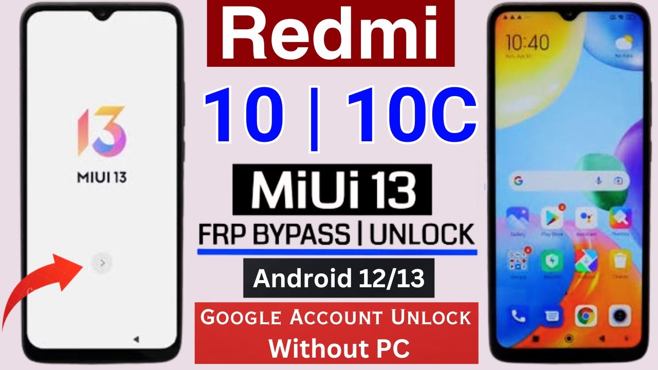 Redmi 10/10C Frp Bypass/Unlock Without PC | Google Redmi 10/10C Frp Bypass/Unlock Without PC | Google