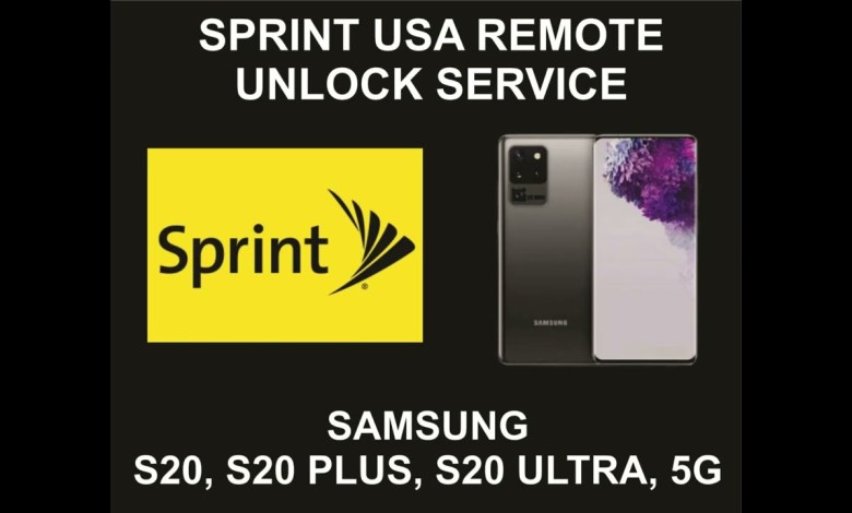 Sprint USA Samsung Unlock Service, Samsung S20, S20 Sprint USA Samsung Unlock Service, Samsung S20, S20