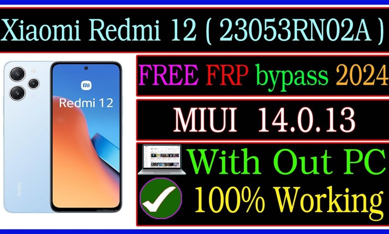 Xiaomi Redmi 12 FRP Bypass Without PC | Redmi Xiaomi Redmi 12 FRP Bypass Without PC | Redmi