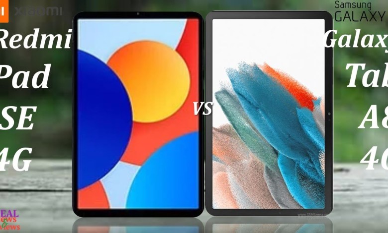 Xiaomi Redmi pad SE 4G vs Samsung Galaxy Tab A8 4G Xiaomi Redmi pad SE 4G vs Samsung Galaxy Tab A8 4G