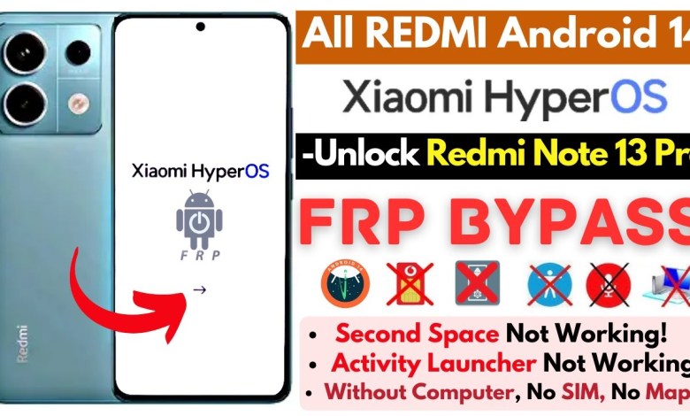 -Unlock Redmi Note 13 Pro FRP Bypass Android 14 -Xiaomi -Unlock Redmi Note 13 Pro FRP Bypass Android 14 -Xiaomi