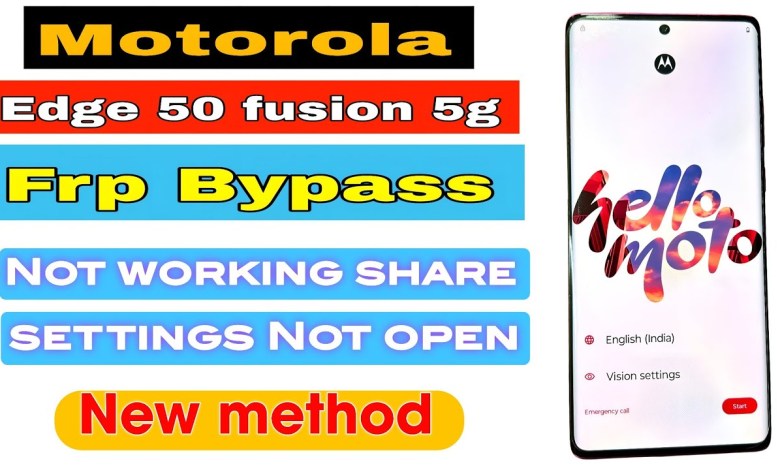 Is the Motorola Edge 50 Fusion FRP Bypass Share Not Working? Is the Motorola Edge 50 Fusion FRP Bypass Share Not Working?
