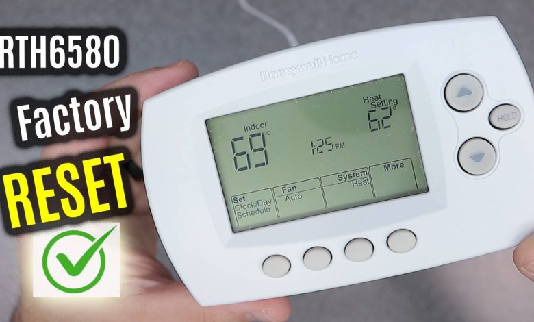 Honeywell HOME RTH6580WF | HOW to Factory RESET | Honeywell HOME RTH6580WF | HOW to Factory RESET |