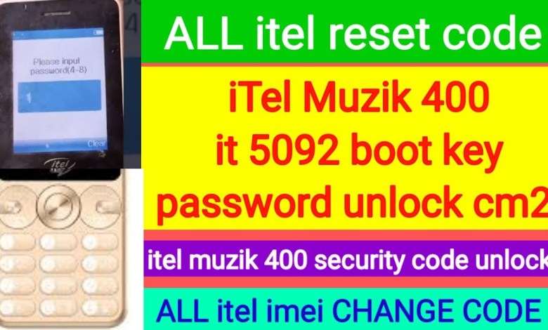 Itel Music 400 Reset Code, itel music 400 imei Itel Music 400 Reset Code, itel music 400 imei