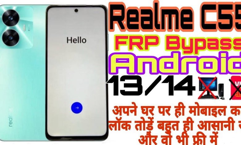Realme C55 Frp Bypass Android 13/14/ Lock Today for Free Realme C55 Frp Bypass Android 13/14/ Lock Today for Free