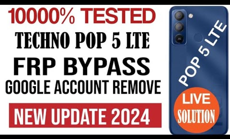 Tecno POP 5 LTE FRP Bypass / Tecno BD4i Google Account Tecno POP 5 LTE FRP Bypass / Tecno BD4i Google Account