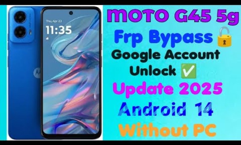 Unlock MOTO G45 5G with Bypass Method – Easily Access Google Account Unlock MOTO G45 5G with Bypass Method – Easily Access Google Account