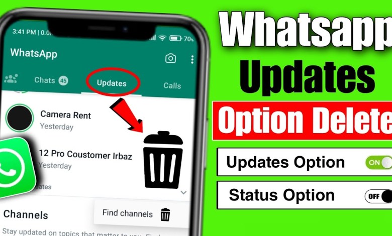 how to remove whatsapp update option whatsapp channel how to remove whatsapp update option whatsapp channel