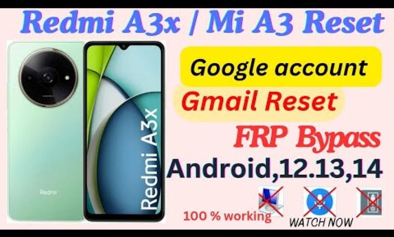 Uncover the Redmi A3x Frp Bypass Mystery || Explore the Redmi A3 New Frp Bypass || Mi Uncover the Redmi A3x Frp Bypass Mystery || Explore the Redmi A3 New Frp Bypass || Mi