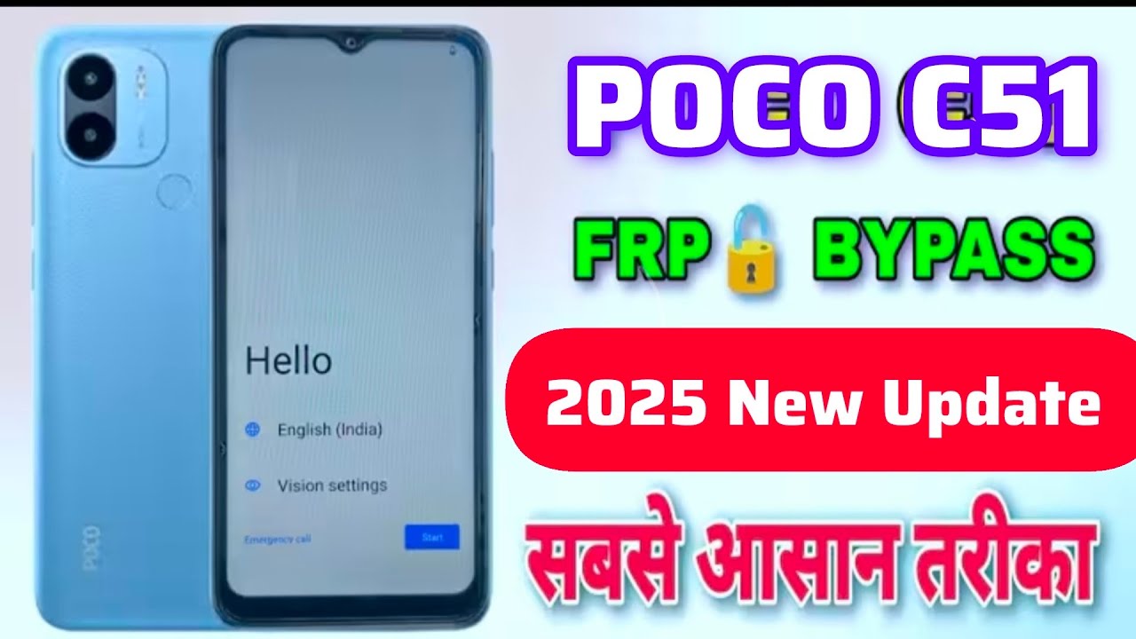 Unlocking Secrets: Discover the New FRP Bypass for Poco C51 on Android 13! Unlocking Secrets: Discover the New FRP Bypass for Poco C51 on Android 13!