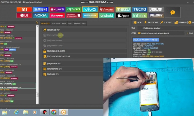 Vivo y93 y95 passward & frp remove by Unlocktool Vivo y93 y95 passward & frp remove by Unlocktool