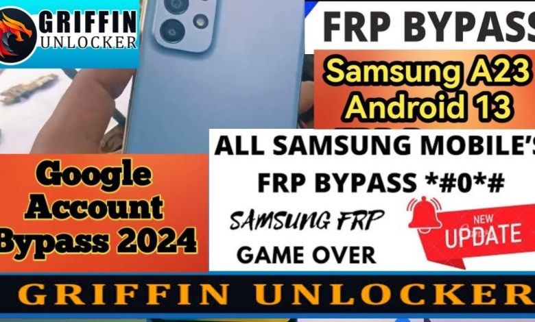 Samsung A23 5G Frp Bypass,Griffin unlocker, One Click Samsung A23 5G Frp Bypass,Griffin unlocker, One Click