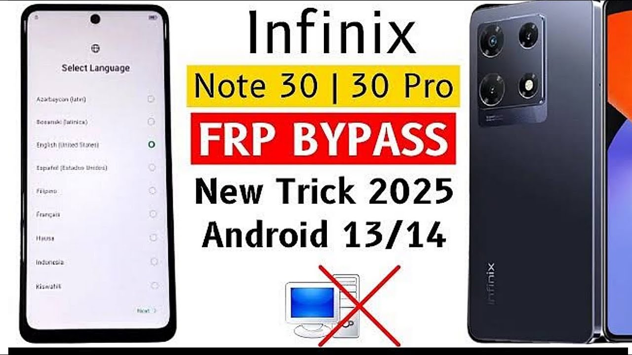 Unlocking Secrets: How to Bypass FRP on Infinix Note 30/Note 30 Pro (X6833B/X678B) Unlocking Secrets: How to Bypass FRP on Infinix Note 30/Note 30 Pro (X6833B/X678B)