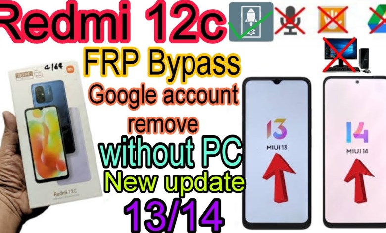 Redmi 12c FRP Bypass Android 13/14/New update 2024 Redmi 12c FRP Bypass Android 13/14/New update 2024