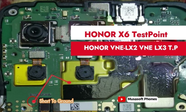 Test Point For HONOR X6 HONOR VNE LX2 VNE LX3 To Erase Test Point For HONOR X6 HONOR VNE LX2 VNE LX3 To Erase