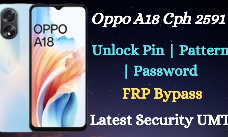 Oppo A18 (cph2591) frp bypass umt tool unlock || A18 Oppo A18 (cph2591) frp bypass umt tool unlock || A18