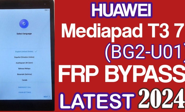 Huawei T3 7 (BG2-U01) Frp Bypass / Huawei Mediapad T3 7 Huawei T3 7 (BG2-U01) Frp Bypass / Huawei Mediapad T3 7