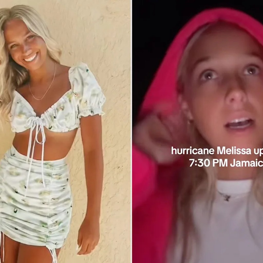 Influencerin sieht sich mit Gegenreaktionen konfrontiert, nachdem sie Videos aus Jamaika gepostet hat und scherzt, dass Hurrikan der Kategorie 5 ihren Urlaub „durcheinander bringt“. Influencerin sieht sich mit Gegenreaktionen konfrontiert, nachdem sie Videos aus Jamaika gepostet hat und scherzt, dass Hurrikan der Kategorie 5 ihren Urlaub „durcheinander bringt“.